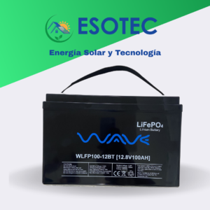 batería de lithium 12.8/100ah c/bluetooth wave