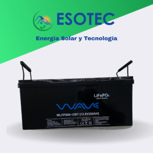 batería lithium 12.8v/200ah con bluetooth wave